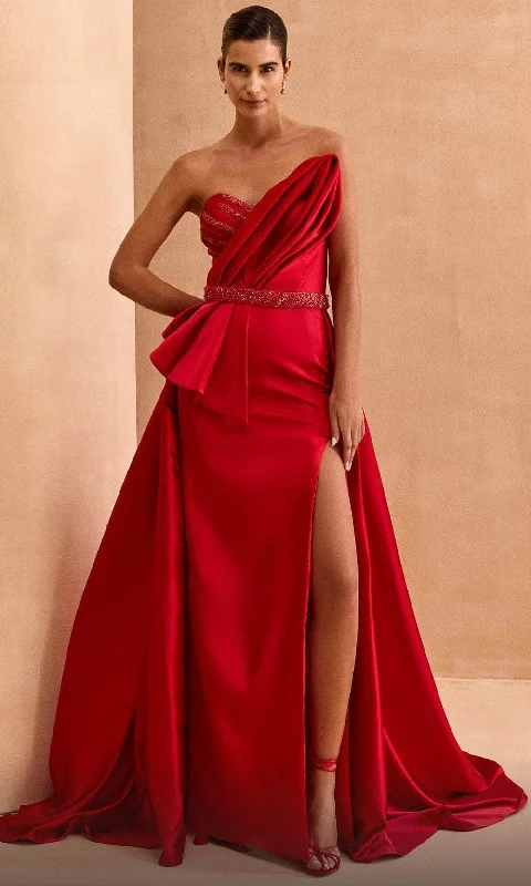 Today’s Deal MNM Couture V07353 - Draped V-Neck Evening Gown