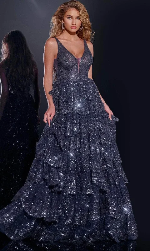 Extra Savings Jovani 43198 - Sequin Tiered Prom Dress