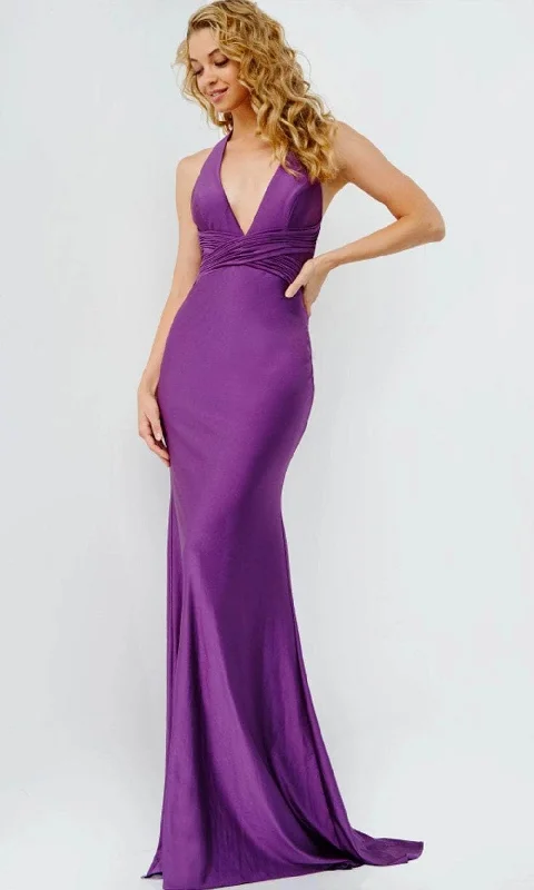 Today Only JVN by Jovani JVN23202 - Halter Empire Evening Dress