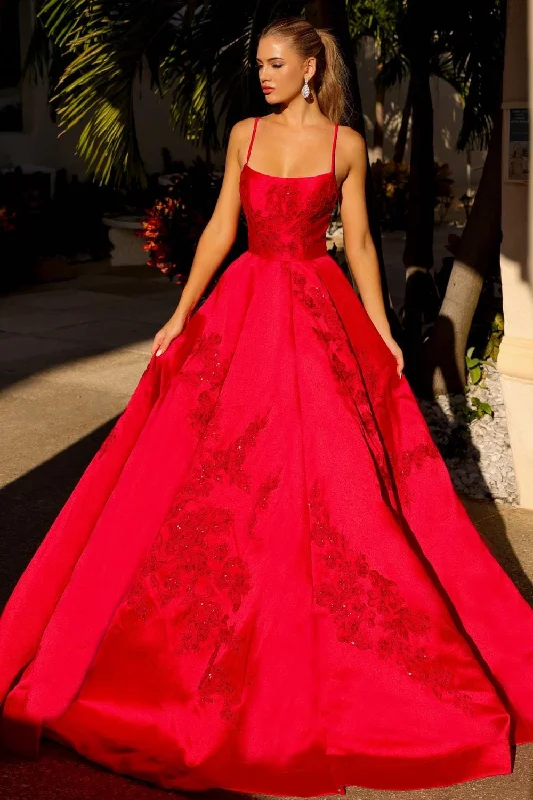 Discount Mania Embroidered Sleeveless Ball Gown by Amelia Couture SU074