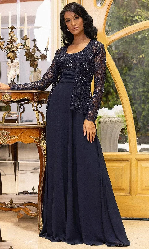 YEAR-End Clearance Terani Couture 242M3410 - Scoop Neck Embroidered Evening Dress
