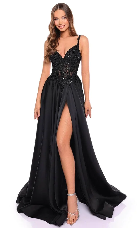 Discount Deals Amarra 88128 - Embroidered Sleeveless Prom Gown