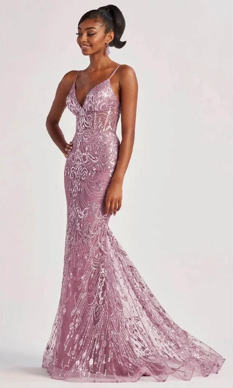 Exclusive Preview Colette By Daphne CL8630 - Glitter Corset Prom Gown