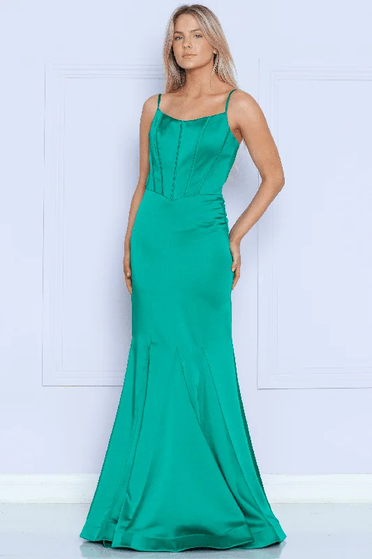 Lowest Price Sleeveless Charmeuse Mermaid Dress by Poly USA 9006
