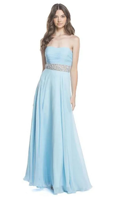Year-End Clearance Trevi Collection - Strapless Ruched Evening A-Line Dress