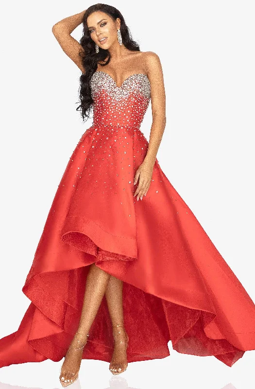 Exclusive Savings Terani Couture - 2012P1286 Embellished Sweetheart High Low Aline Dress