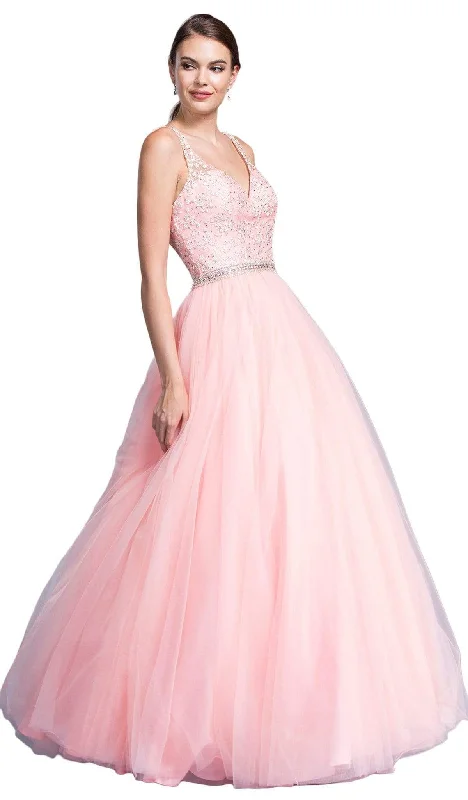 Final Markdown Aspeed Design - Embellished V-neckline A-line Prom Dress