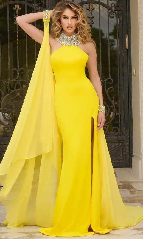 Exclusive Online Offer Jovani 43697 - Jeweled Halter Prom Dress