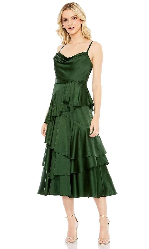 TIME-Limited Offer Ieena Duggal 68300 - Tea-Length Evening Dress