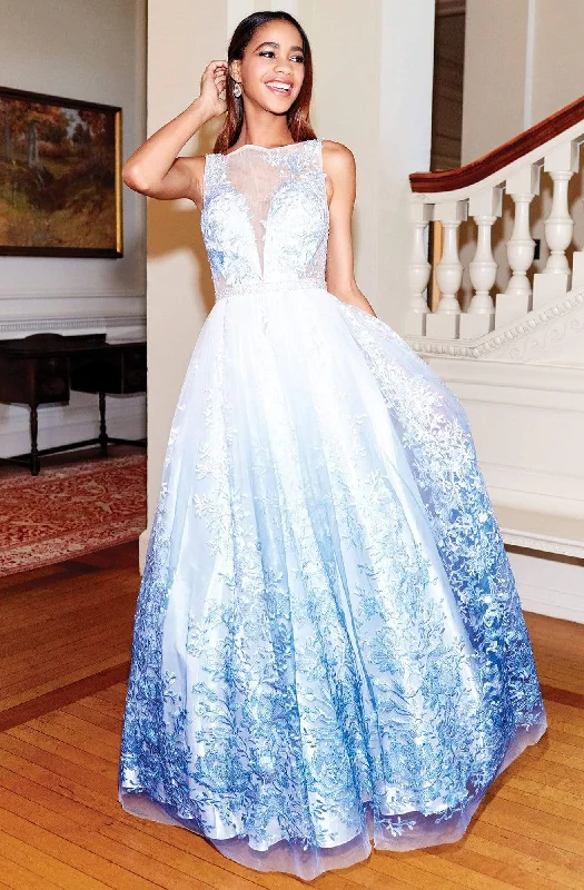 The Best Prices Clarisse - 3701 Embroidered Bateau A-line Dress