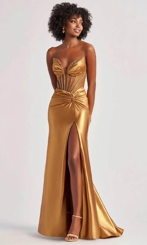 Exclusive Savings Colette By Daphne CL8560 - Bejeweled Corset Prom Gown