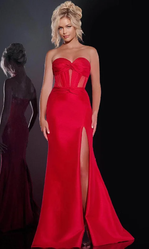 Special Savings Jovani 42375 - Illusion Cutout Prom Dress