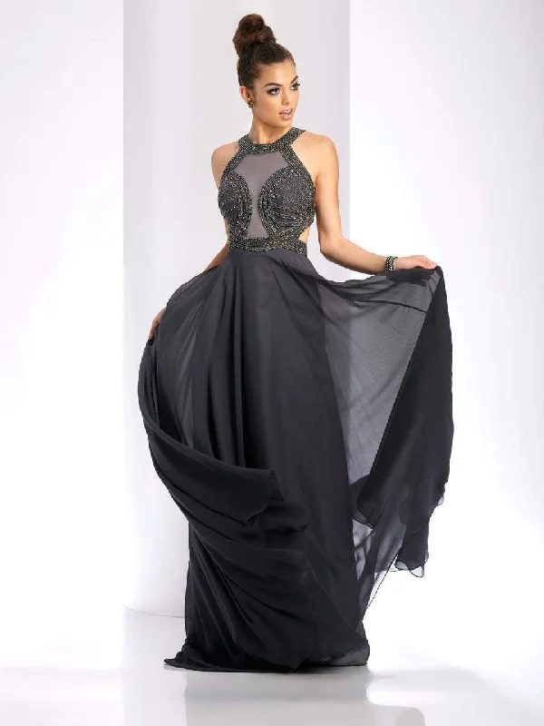 Today’s Deal Clarisse - 3412 Illusion Halter A-line Dress