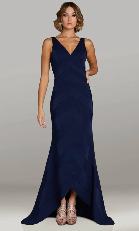 Price Buster Gia Franco 12424 - V-Neck Seam Sculpted Evening Gown