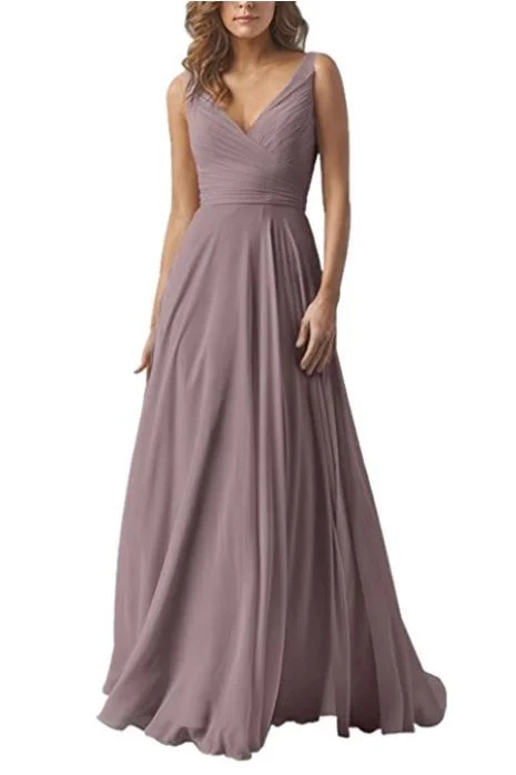Amazing Deals Other Double V Neck Chiffon Dress