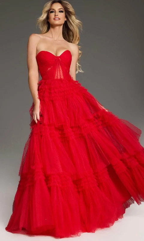 Don't Miss Jovani 40466 - Tiered Ruffle Prom Dress