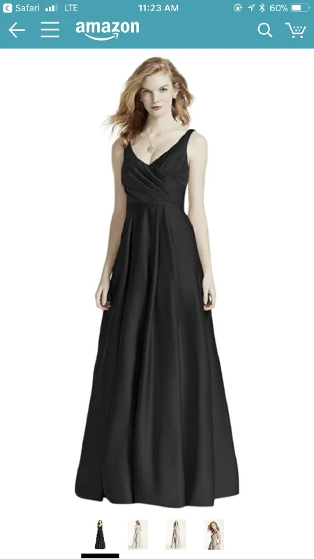 Today’s Special David's Bridal F15741  Satin Tank Long Ball Gown