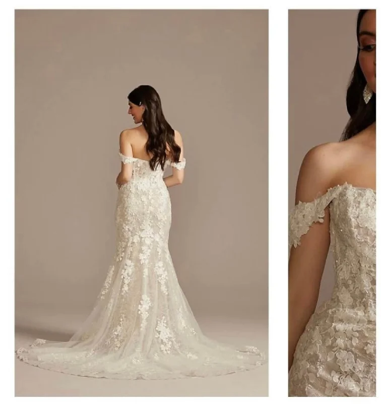 Online Exclusive David's Bridal Off The Shoulder Lace Mermaid