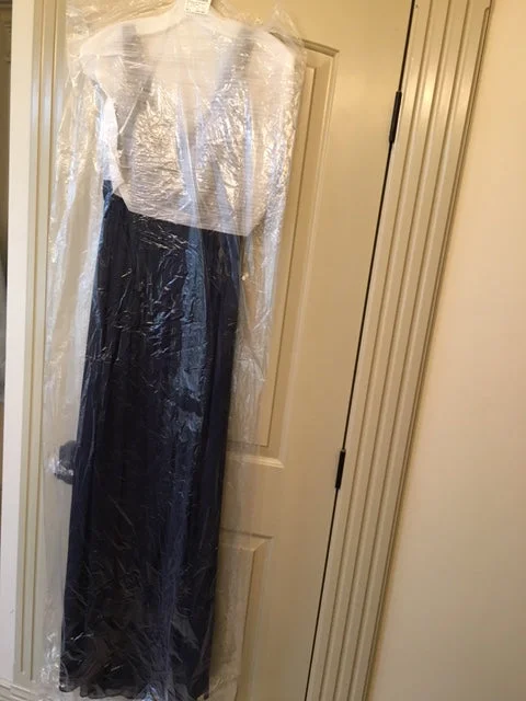 Holiday Sale David's Bridal Long mesh with cowl back