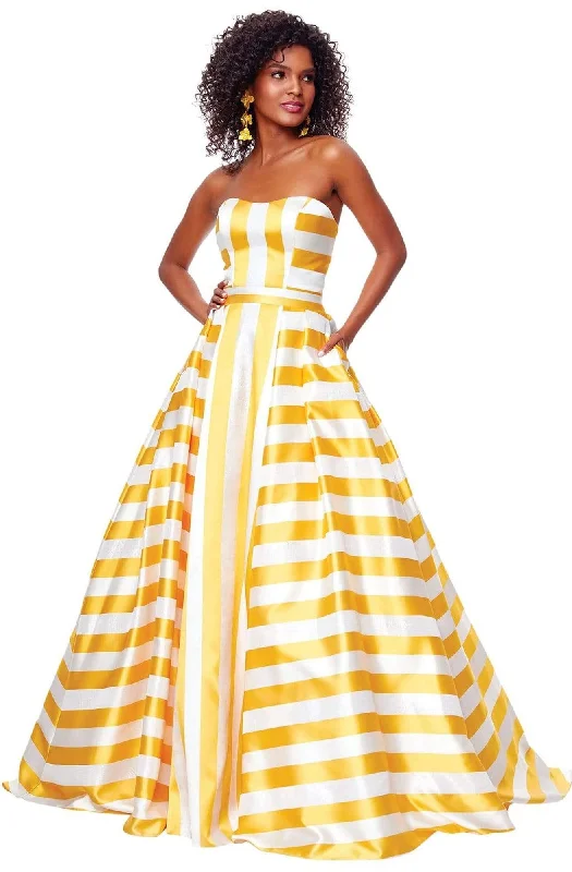 Price Rollback Clarisse - 3875 Two Tone Strapless Sweetheart A-line Dress