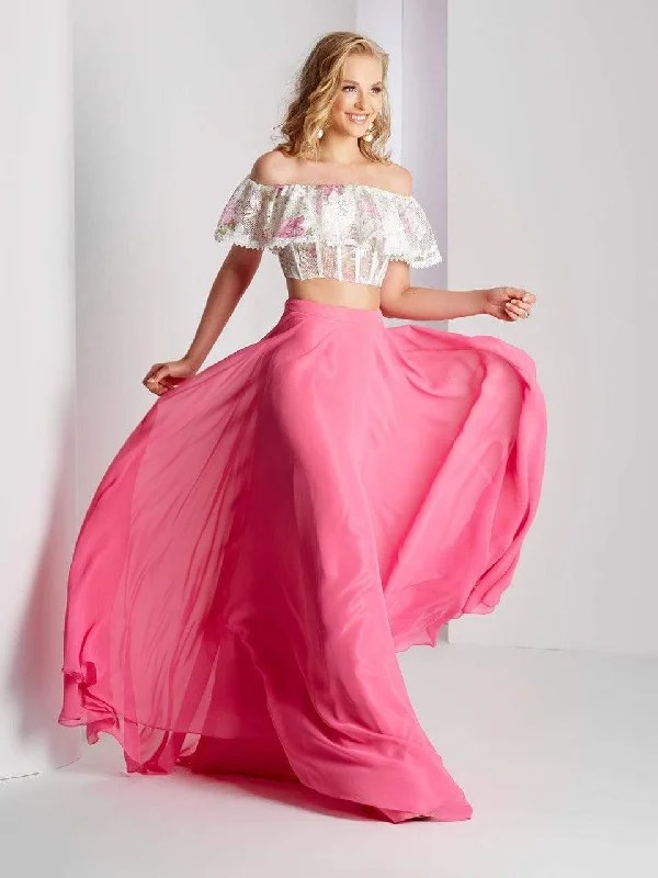 Buy More, Save More Clarisse Prom - 3531 Two Piece Off the Shoulder Prom Dress