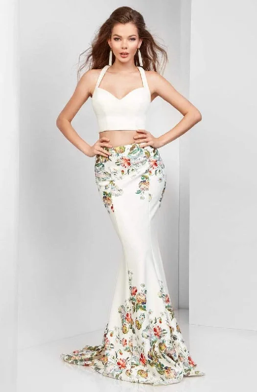 Clearance Event Clarisse - 3562 Two-Piece Floral Mermaid Gown