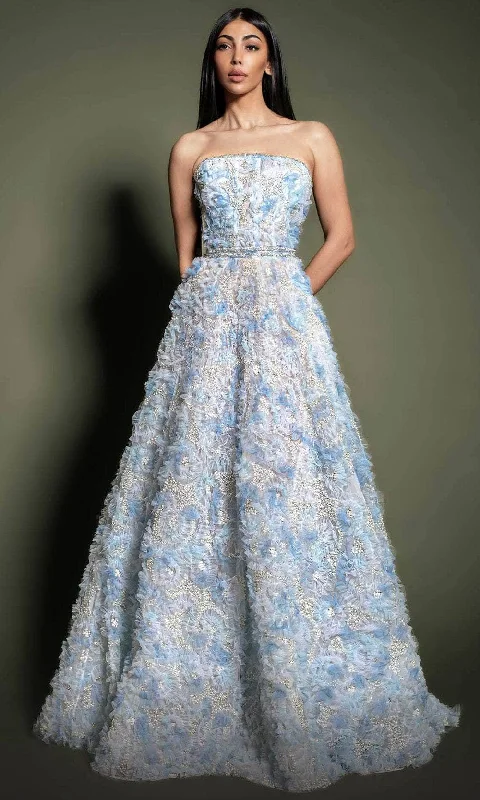 Steals and Deals MNM Couture K4197 - Ruffle Detailed Evening Dress