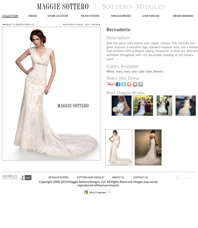 Don't Wait Maggie Sottero Bernadette 2012
