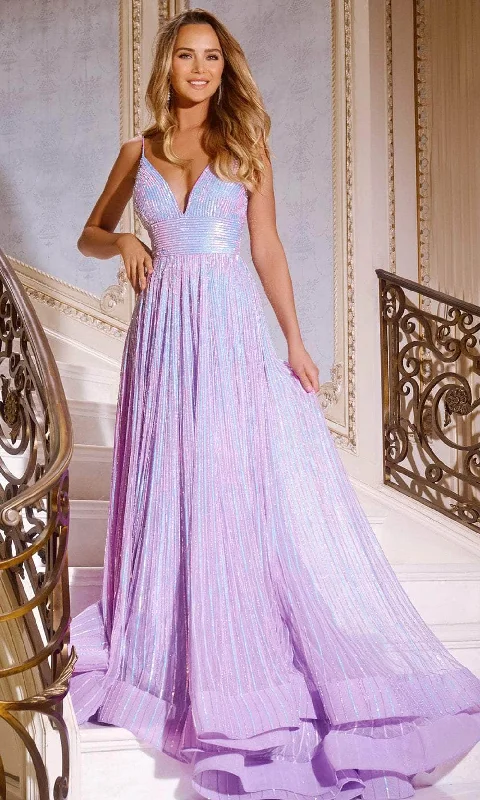 Customer Appreciation Sale Jovani 43920 - V-Neck Empire Prom Dress