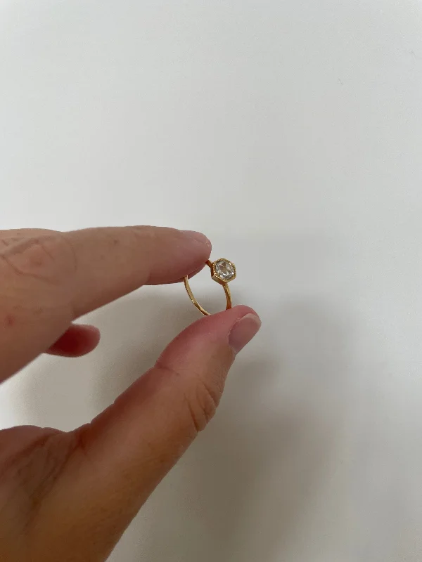Discount Deals Satomi Kawakita  5mm White Diamond Rose Cut Hex R3701W