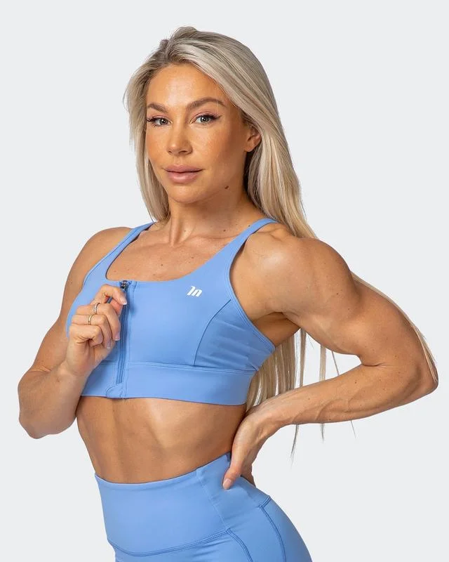 Discount Deals Bounce Defence Bra - Arctic Blue