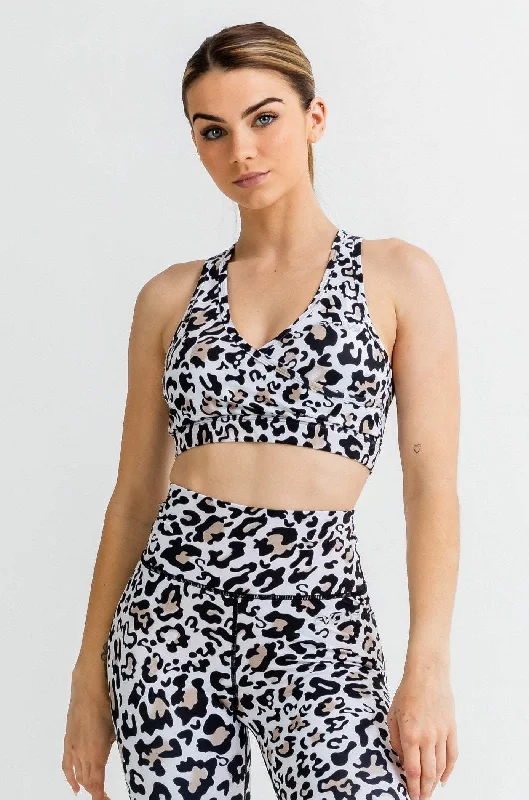 Value Deals Jungle Sports Bra - Leopard