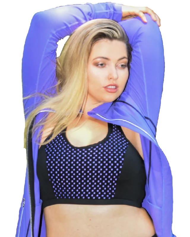 Major Savings Purple Active RacerBack Crop Top