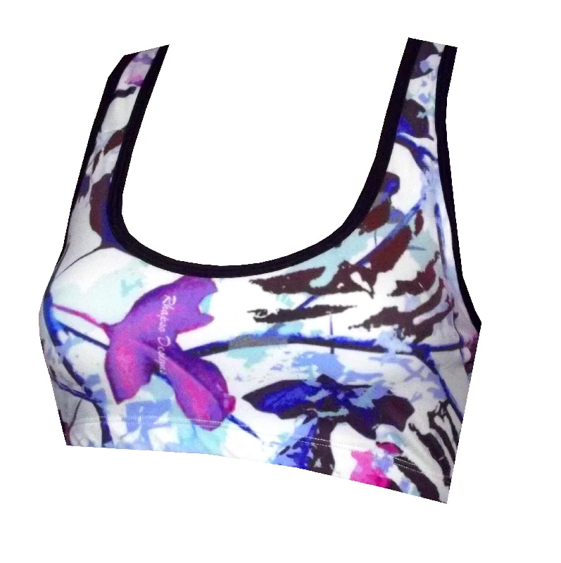 Limited Time Offer Tiger in the wild print sports crop top BK150P857