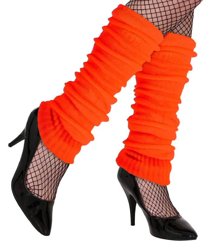 Closeout 80's Leg Warmers Neon Orange