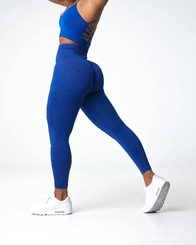 Deep Discounts Azure Blue Shape Seamless Leggings