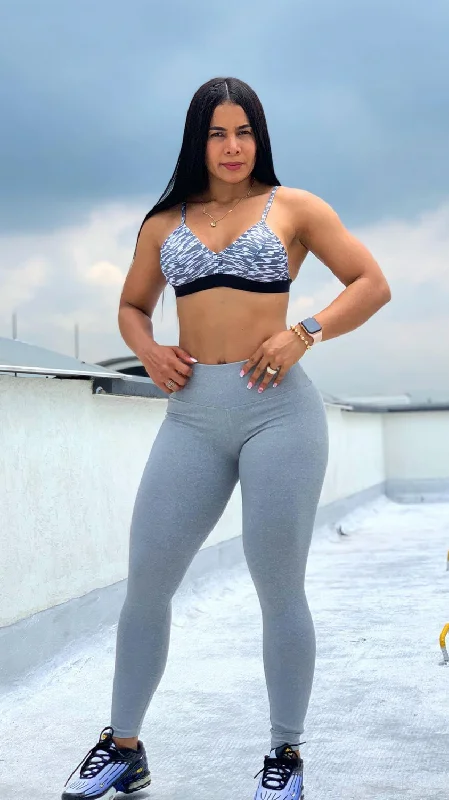 Get It Before It’s Gone Basic Gray High Waist Leggings for Women
