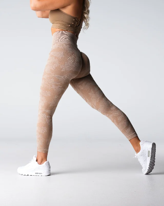 Must-Have Deals Beige Camo Seamless Leggings