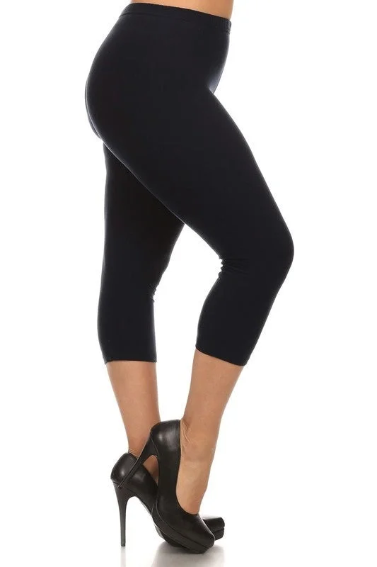 Can't Miss Black Capri Leggings - Plus