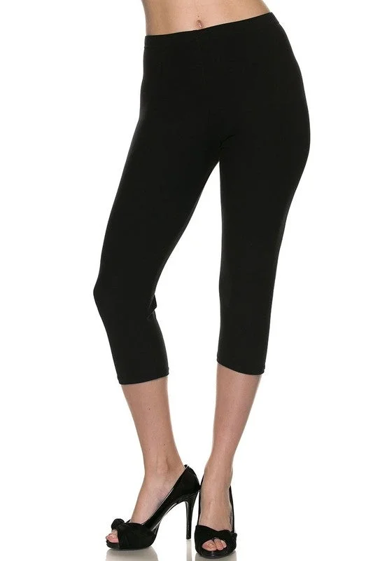 Buy Now Black Capri Leggings