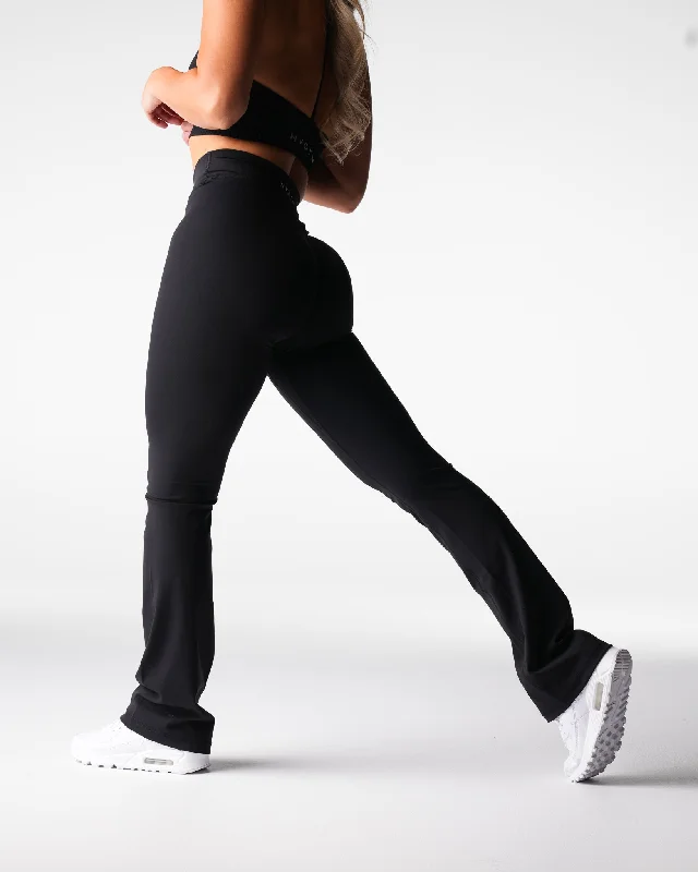 Exclusive Savings Black Effortless Flare Leggings