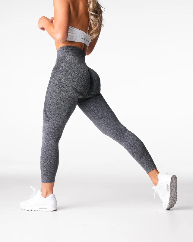 Exclusive Access Black Speckled Mid Rise Contour Seamless Leggings