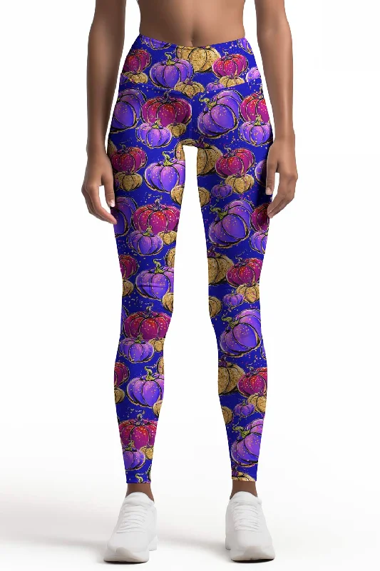 Limited Time Discount BOOtiful Pumpkin Lucy Purple Printed Leggings Yoga Pants - Women Limited Time Discount BOOtiful Pumpkin Lucy Purple Printed Leggings Yoga Pants - Women