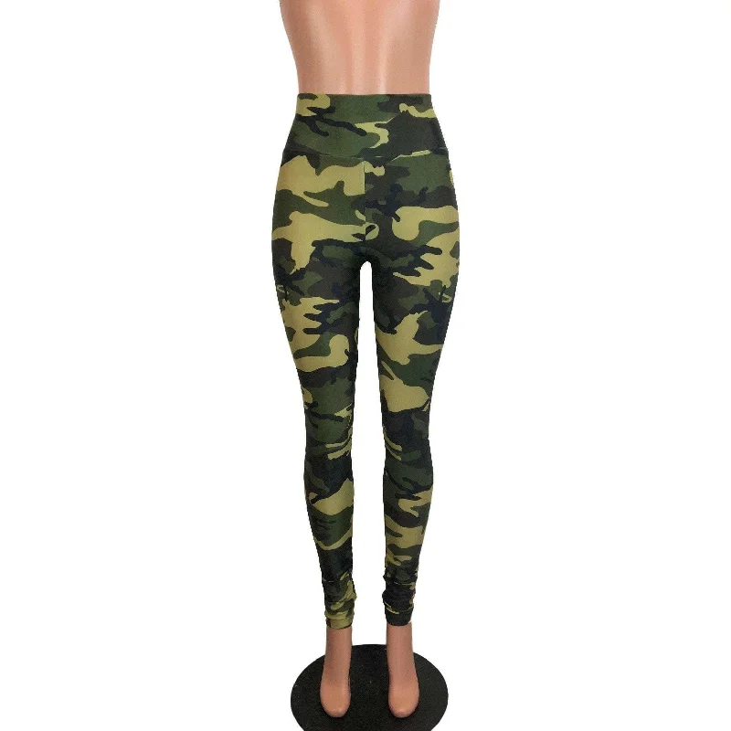 New Arrival Camo or Camouflage High Waisted Leggings Pants