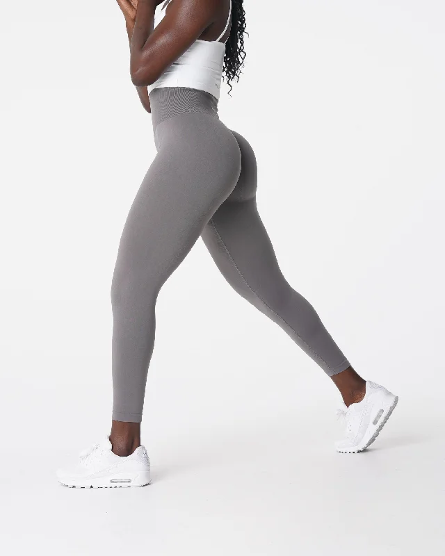 Amazing Deals Charcoal Solid Seamless Leggings