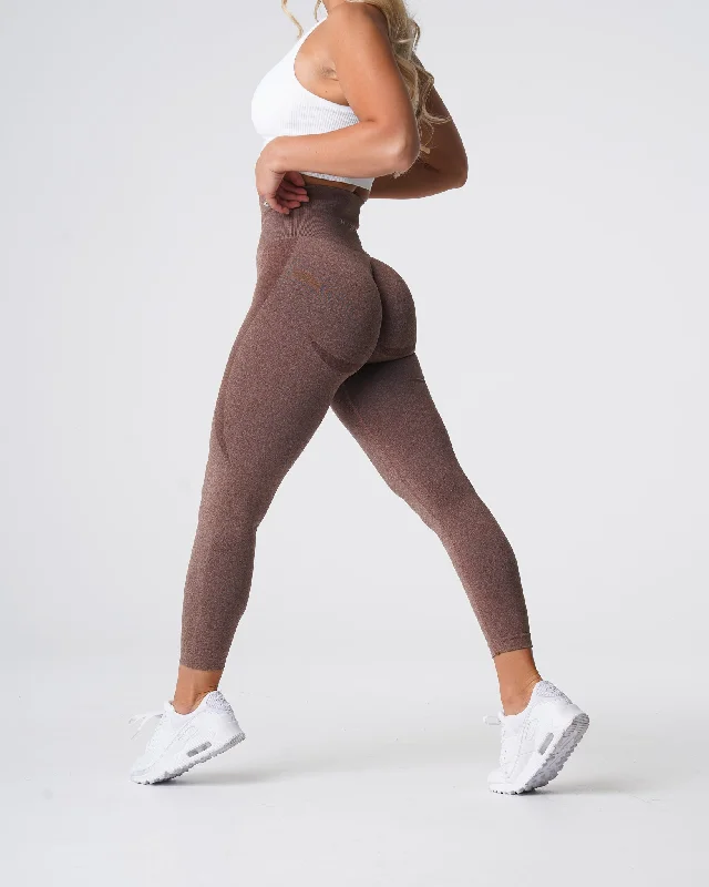 Hurry In Cocoa Contour Seamless Leggings