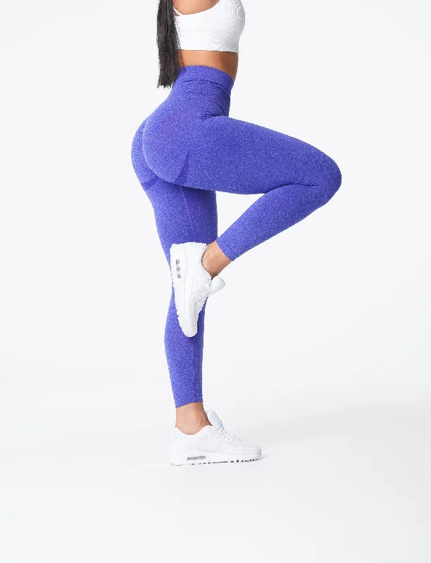 Last Chance Electric Blue Curve Seamless Leggings