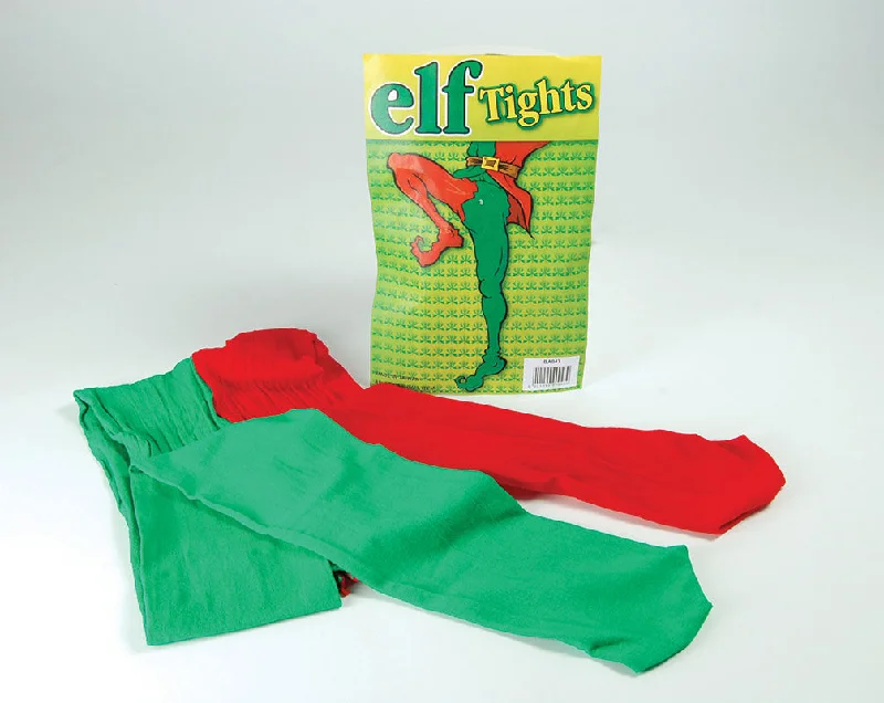 Super Bargain Elf Tights Red And Green