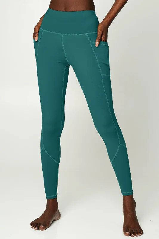 Huge Discounts 4 for $54 - Emerald Green Cassi Deep Pockets Workout Leggings Yoga Pants - Women Huge Discounts 4 for $54 - Emerald Green Cassi Deep Pockets Workout Leggings Yoga Pants - Women