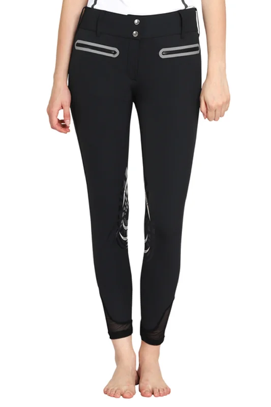 Shop and Save EQUINE COUTURE LADIES IBIZA KNEE PATCH BREECHES